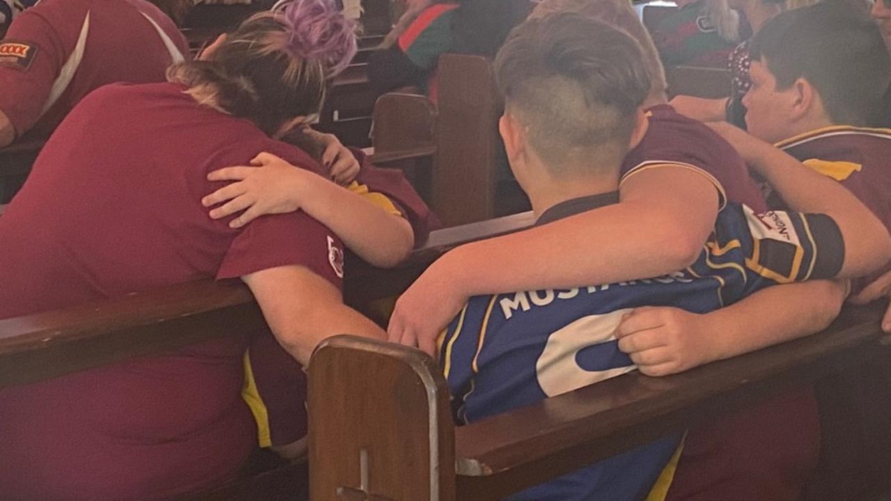 The Cooloola Coast Crematorium Chapel was full on Friday afternoon, as hundreds of mourners farewelled nine-year-old Goomeri boy Xavier “Dude” Webb,