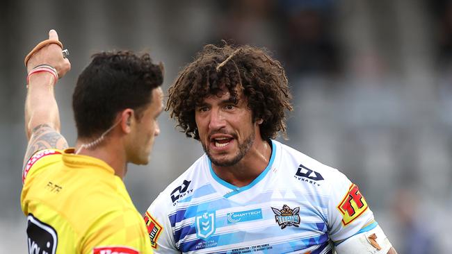 Titans skipper Kevin Proctor expresses shock at being sent-off last month for biting Sharks rival Shaun Johnson. Picture. Phil Hillyard