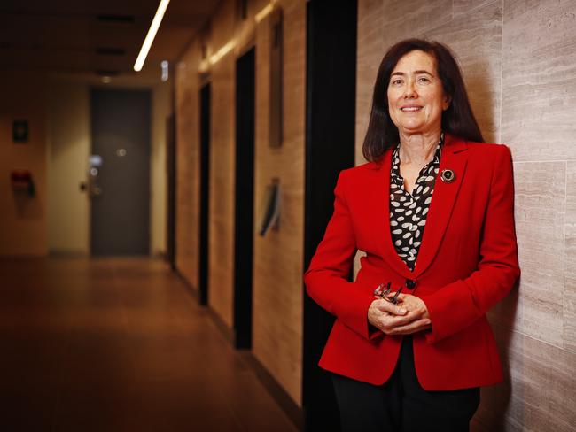 24/3/22 WEEKEND TELEGRAPH SPECIAL. MUST NOT USE BEFORE CLEARING WITH PIC EDITOR JEFF DARMANIN. New Chair of the ACCC Gina Cass-Gottlieb pictured at her offices in Sydney today. Picture: Sam Ruttyn