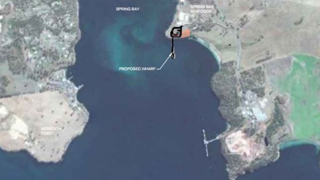 <s1>Tassal’s proposed wharf at Okehampton Bay in Tasmania. </s1>                        <source>Picture: BURBURY CONSULTING</source>                                             <source/>