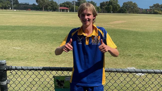 Jeremy Murray after his four-wicket haul for Ormond.