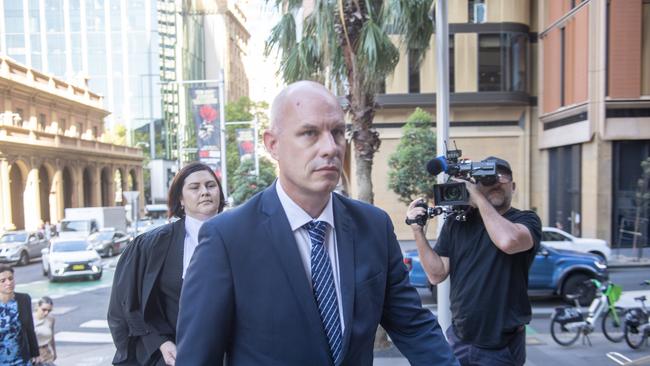 ABC chief content officer Christopher Oliver-Taylor arrives at Federal Court. Picture: NewsWire / Jeremy Piper