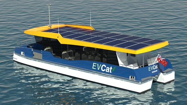 An artist’s impression of the EVCat. Picture: Brisbane City Council