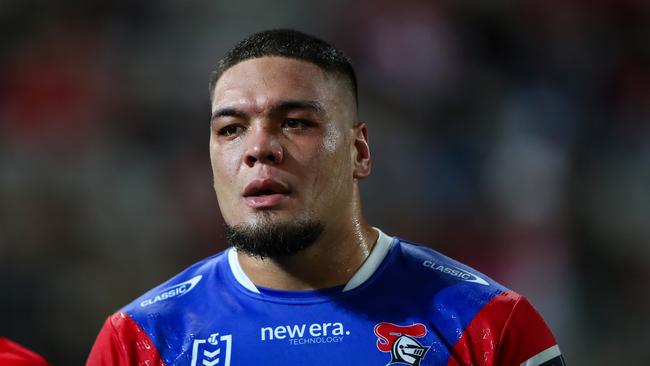 Leo Thompson of the Knights is facing another suspension.