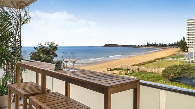 Ms Massouras new Collaroy apartment right on the beach.