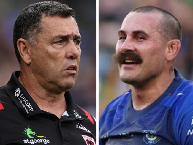 Reagan Campbell-Gillard has left Shane Flanagan fuming. Photo: Getty Images and NRL Photos