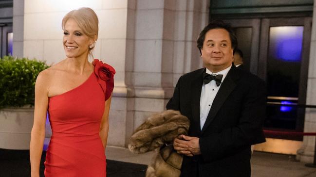 Kellyanne and George Conway. Picture: AP