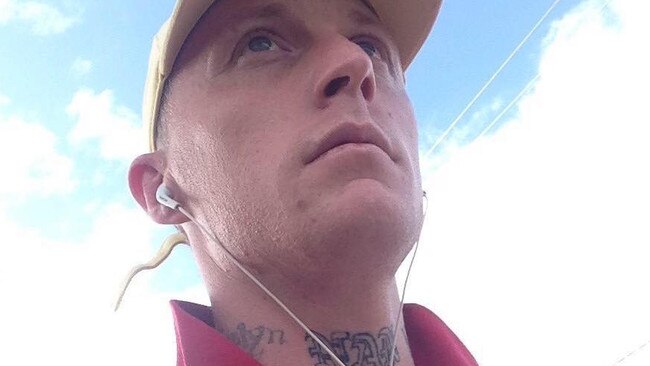 Jay Lupton, pleaded not guilty to a knife possession charge at Blacktown Local Court today. Picture: Facebook