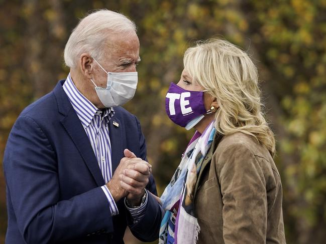 ‘They are ready to go’. Joe and Jill Biden are more than prepared for the White House. Picture: AFP