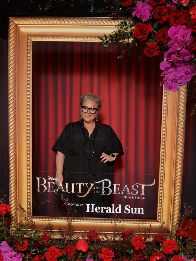 Opening night: Beauty and The Beast at Her Majestys Theatre, Melbourne. Yvie Jones (podcaster for Two Girls One Pod). Picture: Josie Hayden