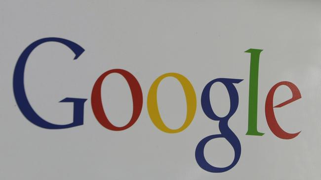 The company logo is displayed at Google headquarters in Mountain View, California 10/11/2010.