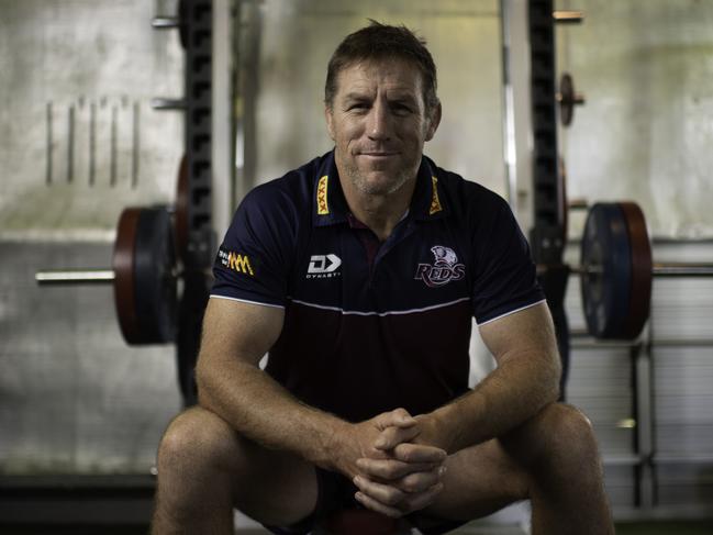 **EMBARGOED  TILL TUESDAY SEPT 7** BRISBANE, AUSTRALIA - NewsWire Photos - SEPTEMBER 3, 2021. Queensland Reds coach Brad Thorn poses for a portrait at the team's gym at Ballymore, Brisbane. Picture: NCA NewsWire / Dan Peled