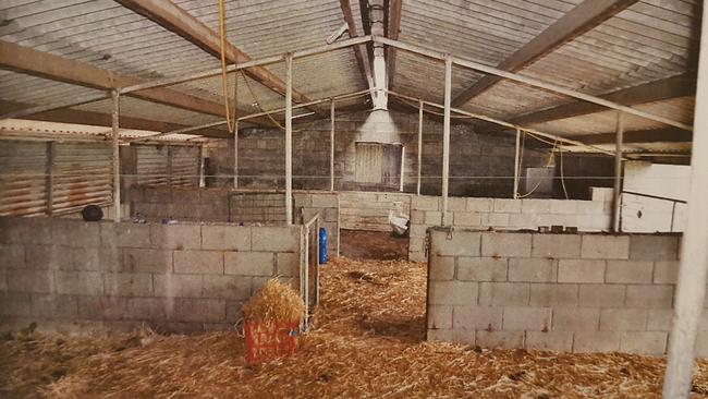 The disused pig shed where the backpacker was held. Picture: SA Police