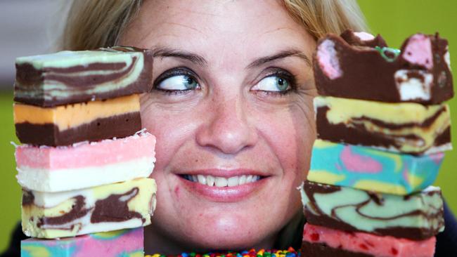 The Fudge shop owner Toni Bunting with some of the delicious treats.