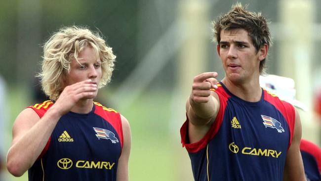 A young Rory Sloane and Taylor Walker.