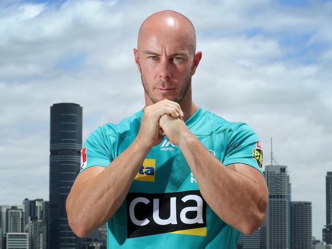 HOLD FOR SUNDAY. Brisbane Heat captain Chris Lynn, Brisbane. Photographer: Liam Kidston.