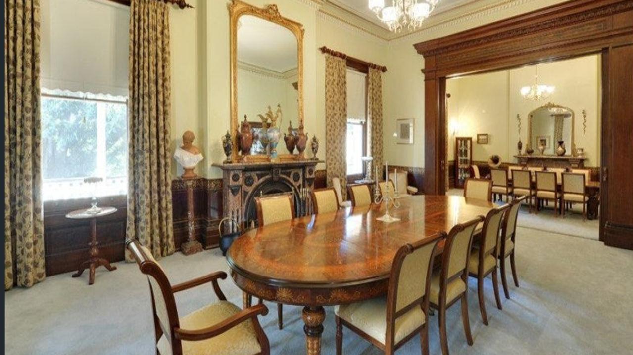 Inside the mansion in Glen Osmond, pictured when it was previously sold. Picture: realestate.com