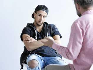 Teenager deep in thought during a therapy session. Picture: Contributed