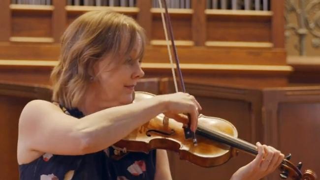 Violin player Helen Ayres. Picture: Supplied by the University of Adelaide.