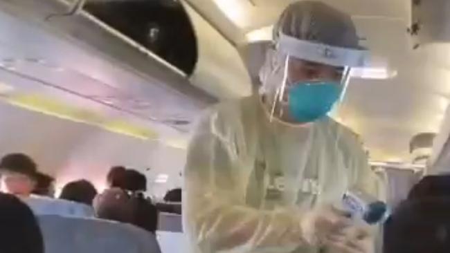 International airports are screening passengers for a mysterious SARS-like disease that has been confirmed as passing from human to human and has jumped China’s borders. Picture: Twitter