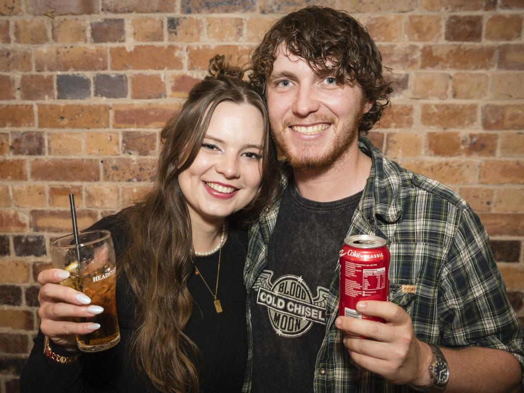 Sarah Lamshed and Lachy Trimingham on New Year's Eve at Bone Idol bar, Sunday, December 31, 2023. Picture: Kevin Farmer