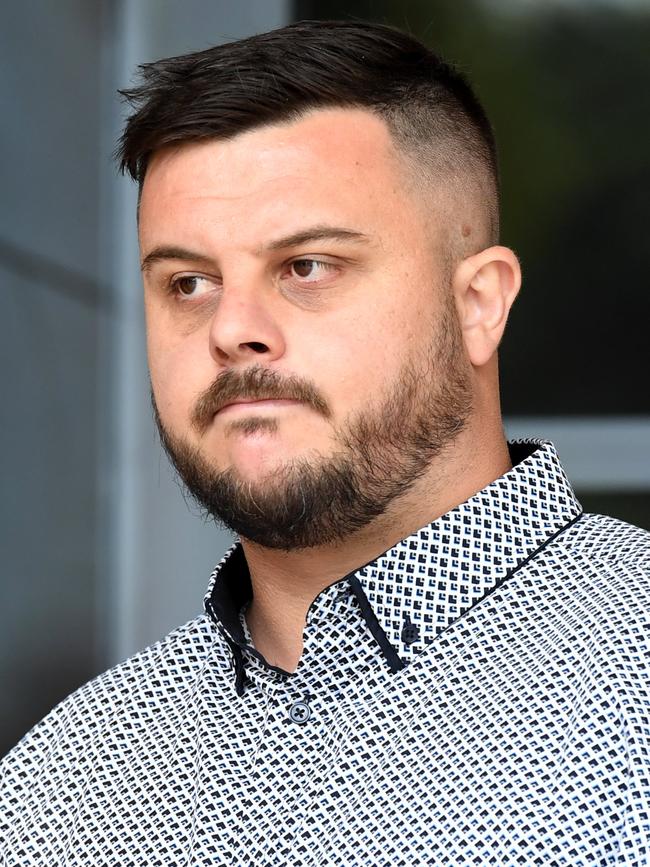 Monsoons bouncer Hayden Summers outside court. Picture: (A)manda Parkinson