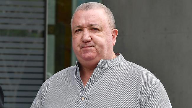 Beat Megaclub owner Ross Hannay leaves Brisbane Supreme Court where he faced drug and weapon charges. Picture: John Gass