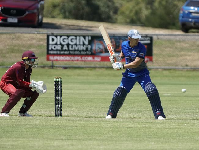 Chris Brittain batting for Langwarrin last season. Picture: Valeriu Campan