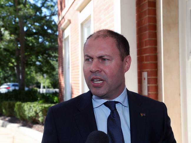 Friday 7th December 2018.The Treasurer Josh Frydenberg arrived at Menzies House in Canberra for the Federal Executive Meeting.  Picture Gary Ramage