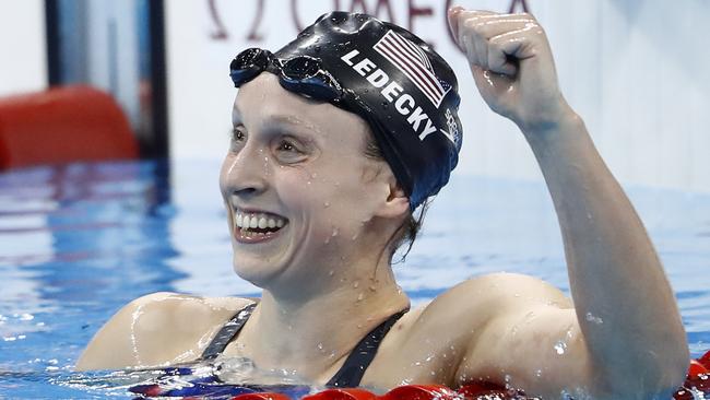 Katie Ledecky dominated for the US and the Pac-12.