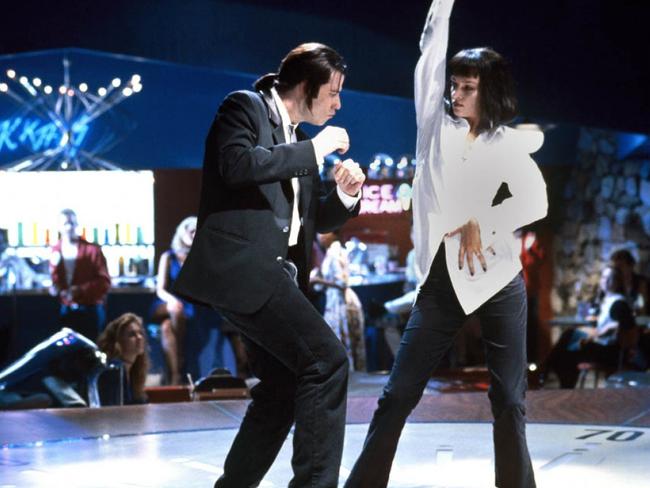 s John Travolta and Uma Thurman in scene from Pulp Fiction.