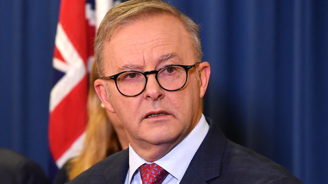 Albo has been dragged for accepting the invitation. Picture: NCA NewsWire / John Gass