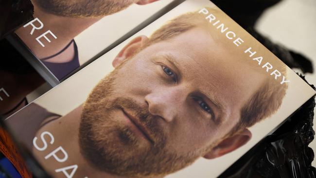 The book Spare, by Prince Harry, Duke of Sussex. Picture: AFP