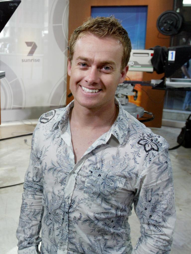 Grant Denyer on Sunrise in 2006.