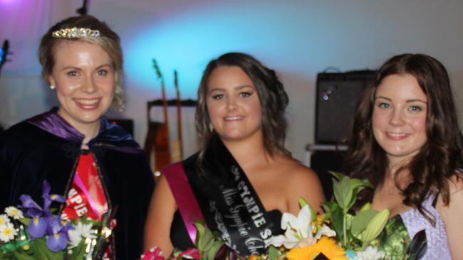 Showgirl Ellen Wheeler, Charity Showgirl Rebecca Daybell and Junior Showgirl Emily Day. Photo Contributed