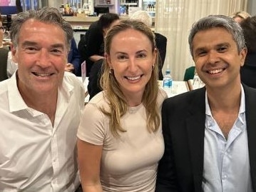 Dr James Muecke, Sarah Game and  British cardiologist Dr Aseem Malhotra . Picture: instagram