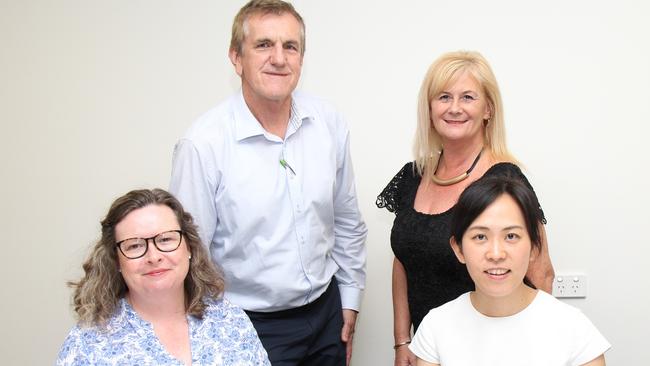 Cairns Chamber of Commerce migration manager Geoff Heath, CEO Patricia O'Neil, Department of Home Affairs' Margaret Martin and VETASSESS quality assessment manager Jenna Wong at a public forum for migration agents and businesses about the FNQ Designated Area Migration Agreement. PICTURE: ALICIA NALLY