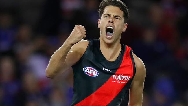 Josh Kelly in red and black? We reckon Bombers fans thinks he looks good.