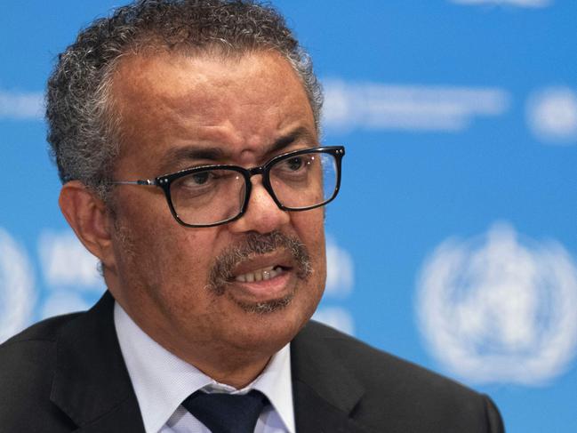 WHO Director-General Tedros Adhanom Ghebreyesus has warned of a looming shortage of oxygen. Picture: AFP.