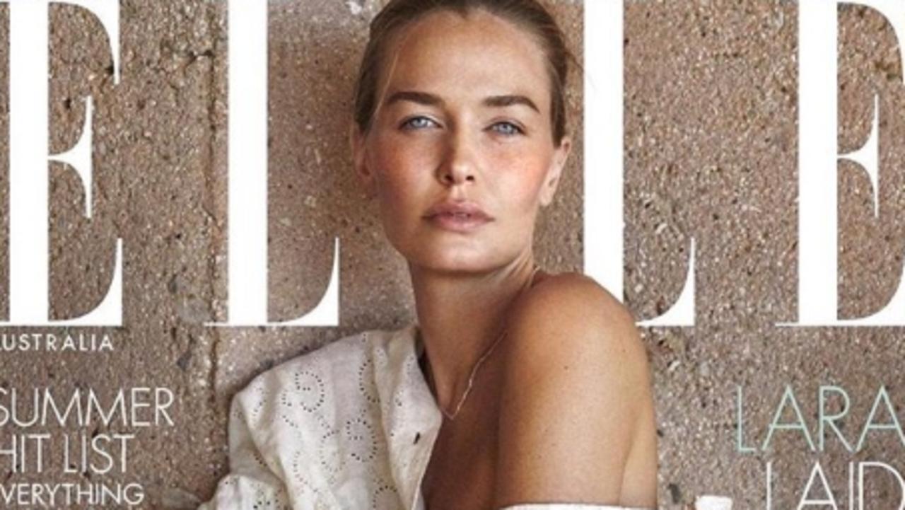 Lara Worthington on the front of iconic magazine. Pics: Instagram and Darren McDonald.