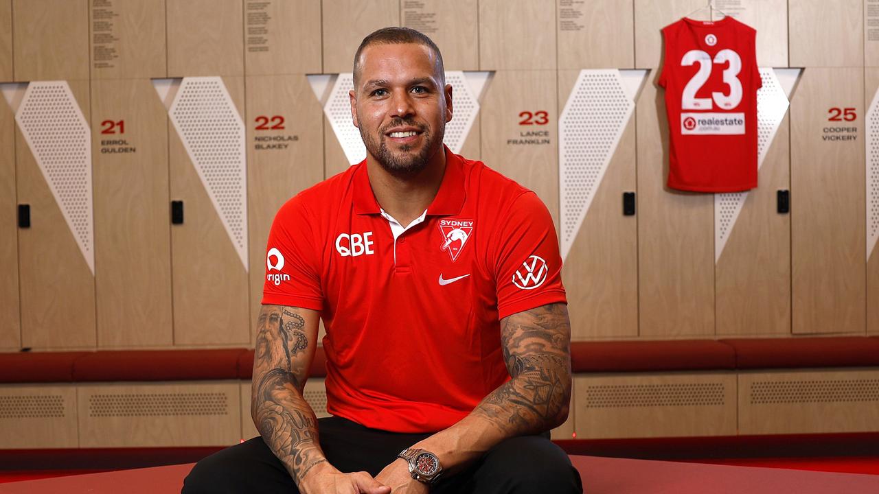 Sydney Swans star Lance Franklin today announced that he will retire from the game effective immediately. Buddy in the dressing rooms today after addressing the playing group. July 31, 2023. Photo by Phil Hillyard (Image Supplied for Editorial Use only - **NO ON SALES** - Â©Phil Hillyard )