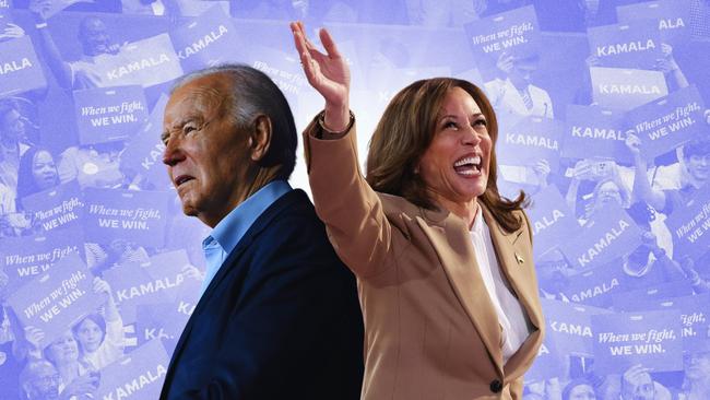 Kamala Harris has distanced herself from Joe Biden’s comments appearing to refer to Donald Trump supporters as “garbage”.