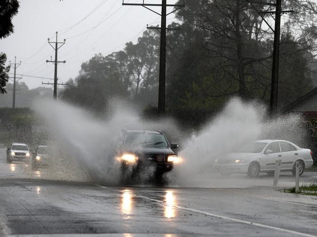 Cars head home near Verdun, on the Onkaparinga Valley Rd. Picture: Dean Martin