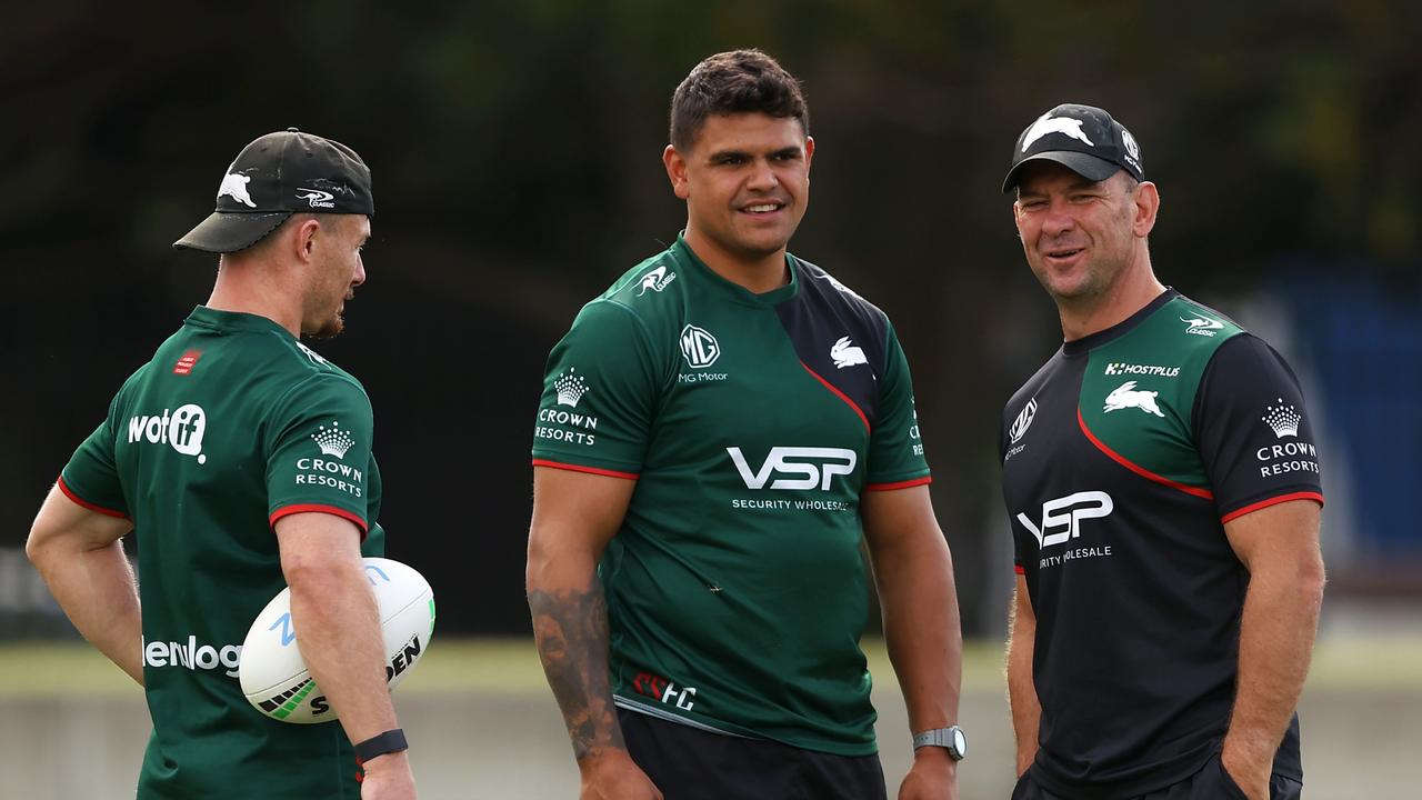 Latrell Mitchell has been encouraged to continue being himself after he was allegedly racially abused last week. Picture: Mark Kolbe/Getty Images