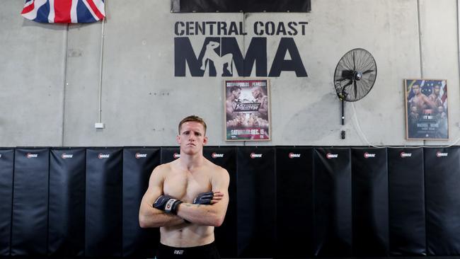 Cage Fighter Jamie Mullarkey is making his UFC debut in October at Marvel Stadium in Melbourne. He is an accomplished mixed martial arts fighter. (AAP Image/Sue Graham)