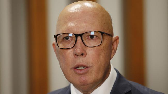 Opposition leader Peter Dutton said new “posting and boasting” laws were not enough. Picture: NCA NewsWire / John Appleyard