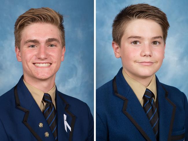 Year 10 student Berend Hollander and his brother Year 8 student Matthew Hollander have been confirmed dead. Picture: AAP