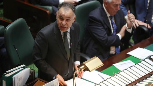 Mr Pesutto was accused of using a ‘highly gendered attack on the premier’ during Question Time. Picture: NCA NewsWire / David Crosling