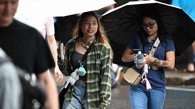 May in Brisbane has been wetter than usual. Picture: Lyndon Mechielsen/Courier Mail