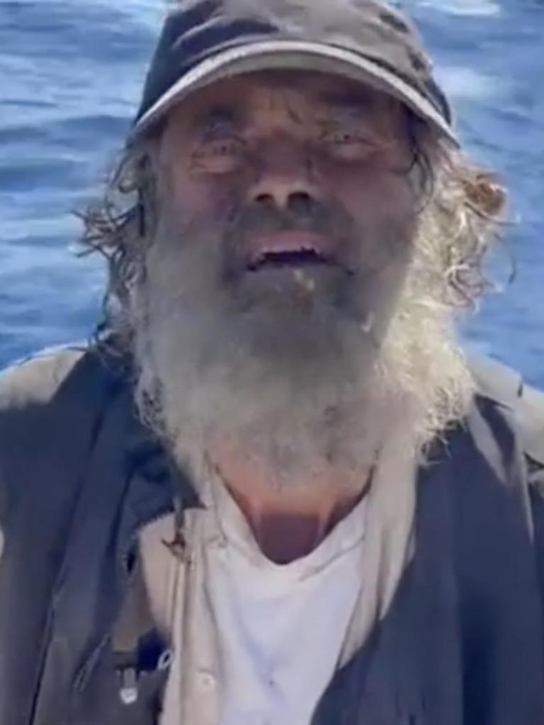 Mr Shaddock survived more than two months at sea. Picture: 9 News